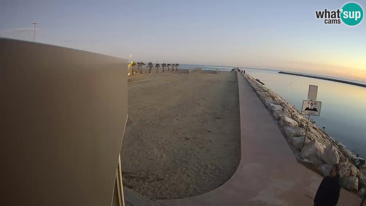 Caorle Pic Nic Ponente strand webcam – kanal Livenza