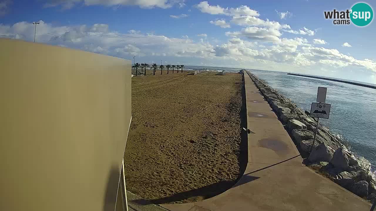 Caorle Pic Nic Ponente strand webcam – kanal Livenza