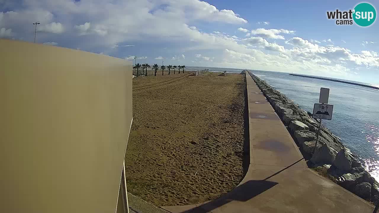 Caorle Pic Nic web cam – spiaggia Ponente – presso la foce del fiume Livenza