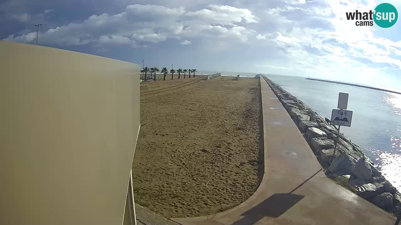 Caorle Pic Nic Ponente strand webcam – kanal Livenza