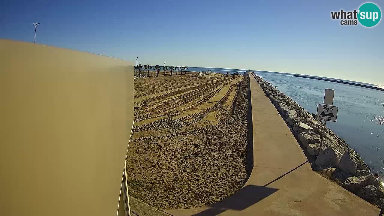 Caorle Pic Nic Ponente strand webcam – kanal Livenza