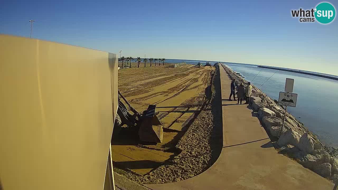 Caorle Pic Nic Ponente strand webcam – kanal Livenza