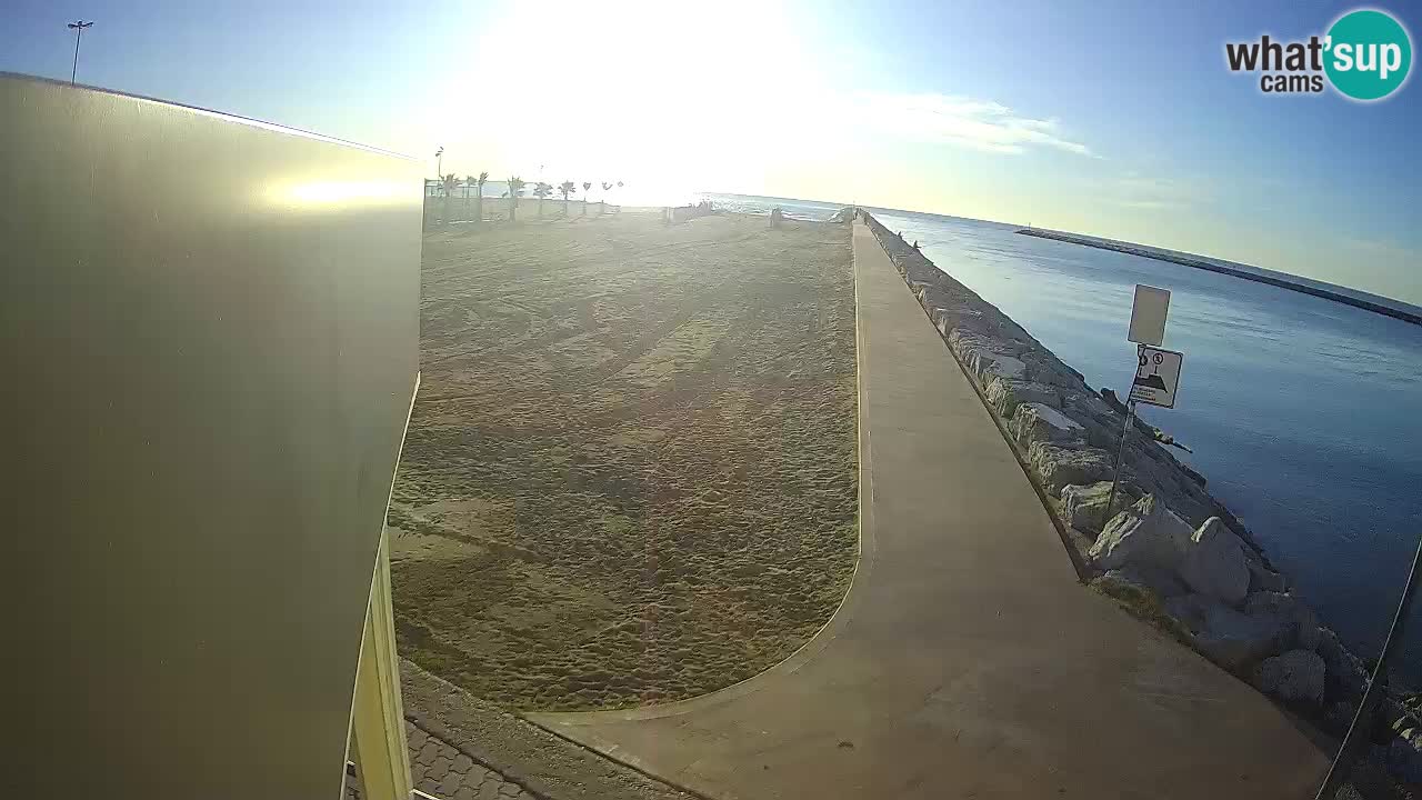 Caorle webcam Pic Nic – plage Ponente – rivière Livenza