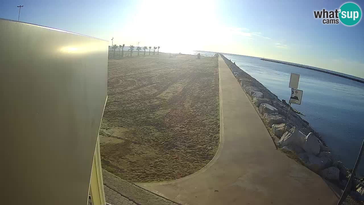 Caorle webcam Pic Nic – plage Ponente – rivière Livenza