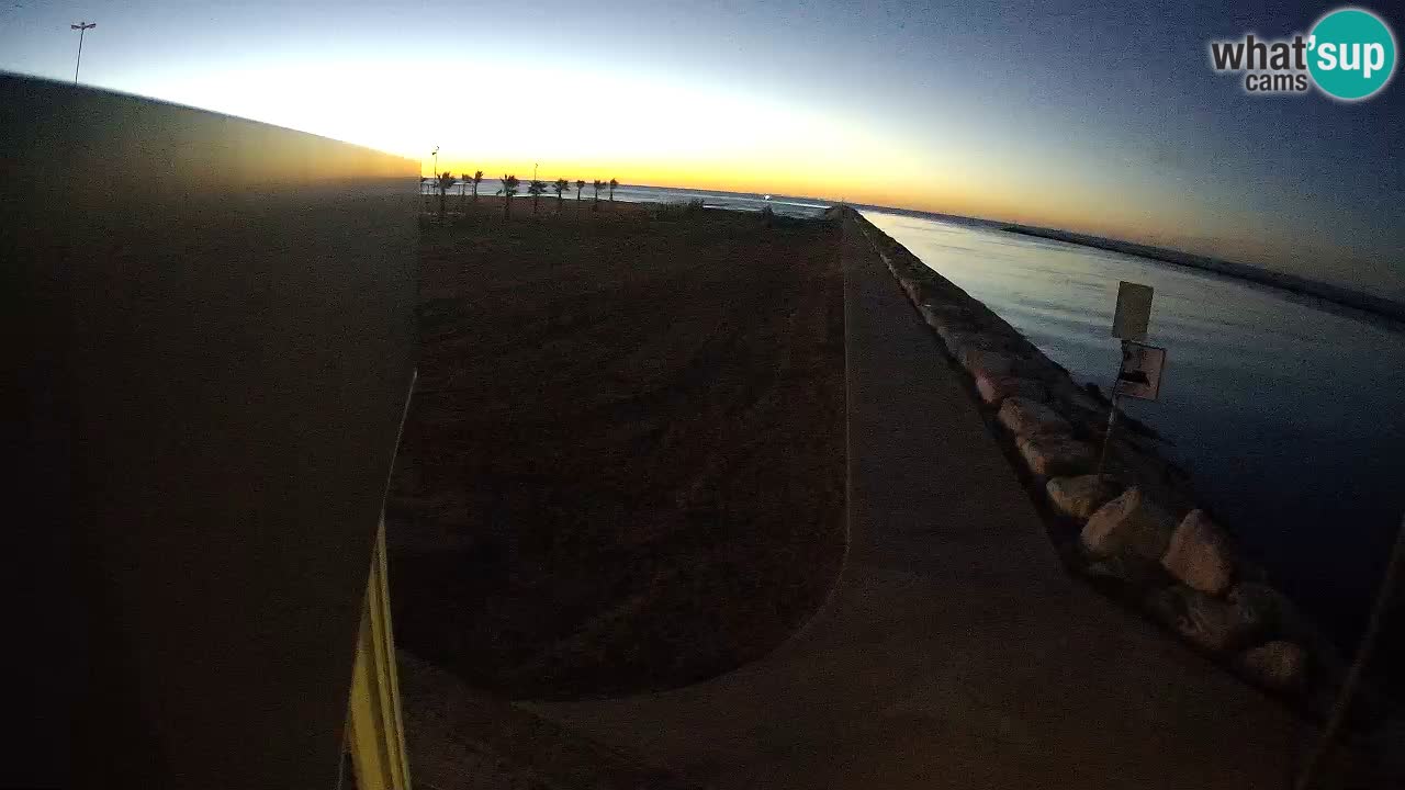 Caorle webcam Pic Nic – plage Ponente – rivière Livenza