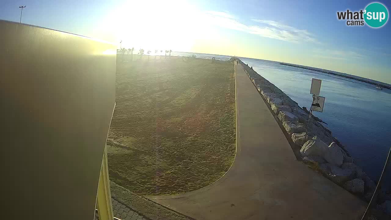 Caorle Pic Nic web cam – spiaggia Ponente – presso la foce del fiume Livenza