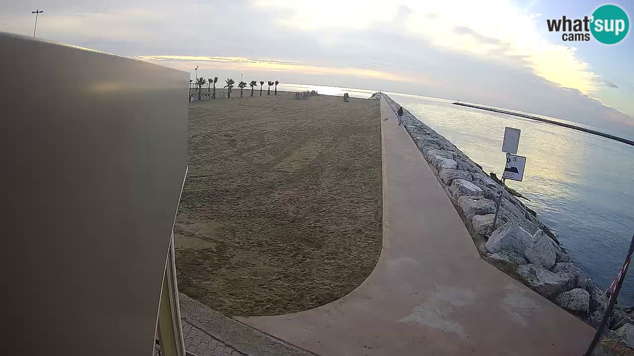 Caorle webcam Pic Nic – plage Ponente – rivière Livenza