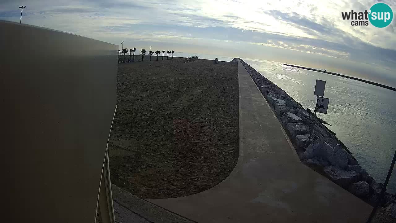 Caorle Pic Nic Ponente strand webcam – kanal Livenza