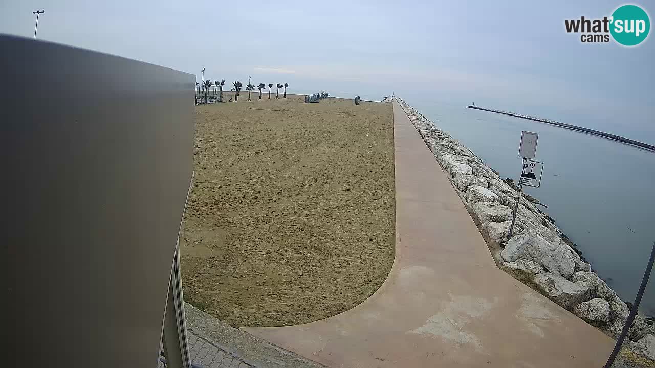 Caorle webcam Pic Nic – plage Ponente – rivière Livenza