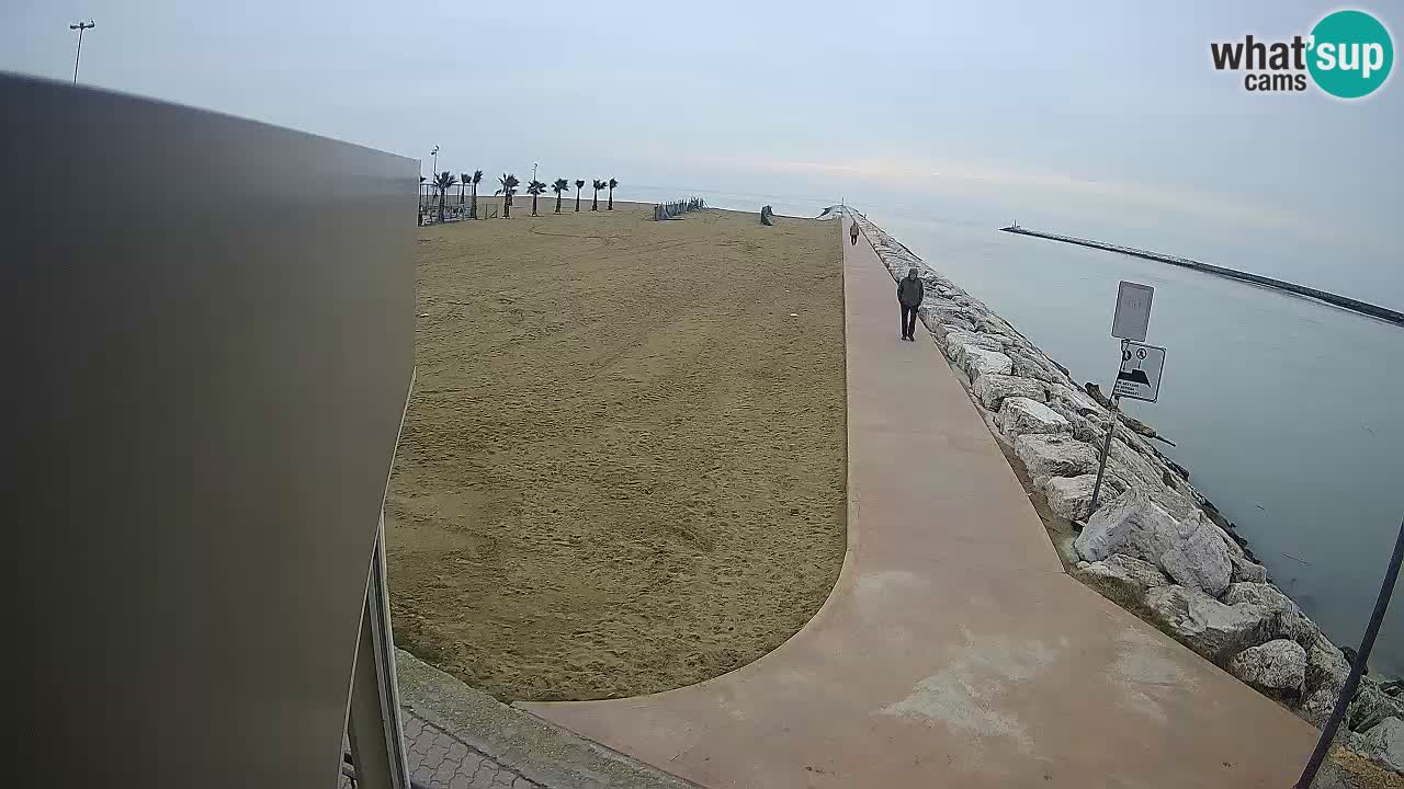 Caorle webcam Pic Nic – plage Ponente – rivière Livenza