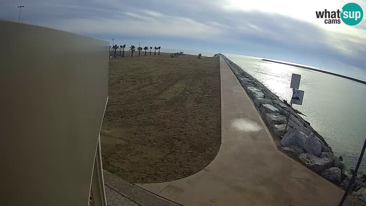 Caorle webcam Pic Nic – plage Ponente – rivière Livenza