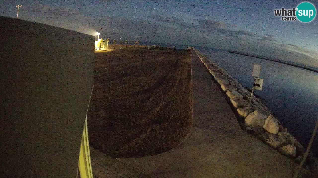 Caorle webcam Pic Nic – plage Ponente – rivière Livenza