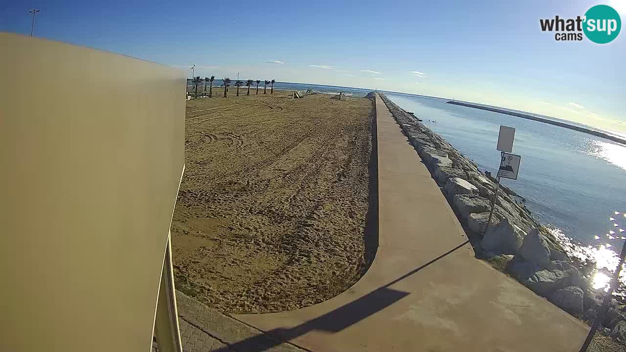 Caorle Pic Nic Ponente strand webcam – kanal Livenza