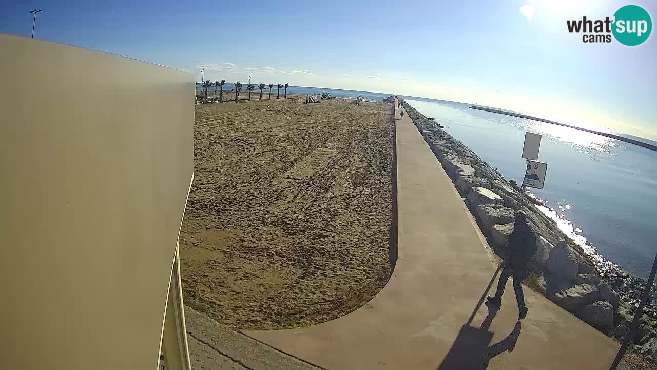 Caorle webcam Pic Nic – plage Ponente – rivière Livenza