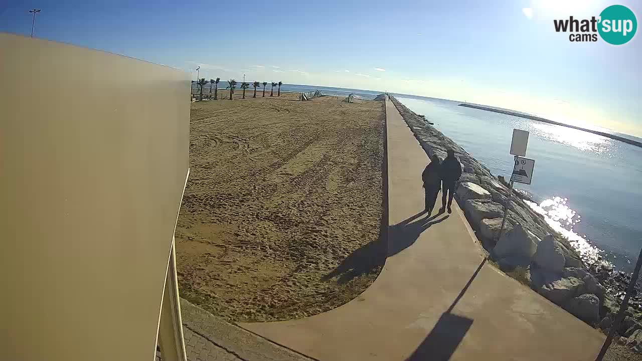 Caorle Pic Nic web cam – spiaggia Ponente – presso la foce del fiume Livenza