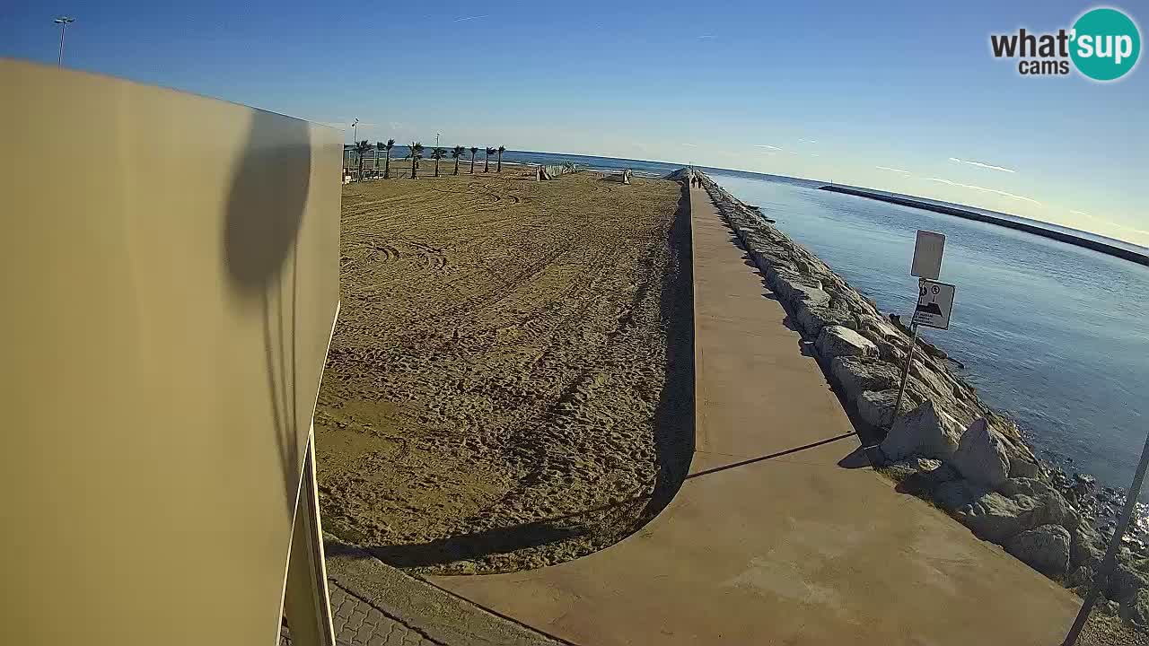 Caorle webcam Pic Nic – plage Ponente – rivière Livenza