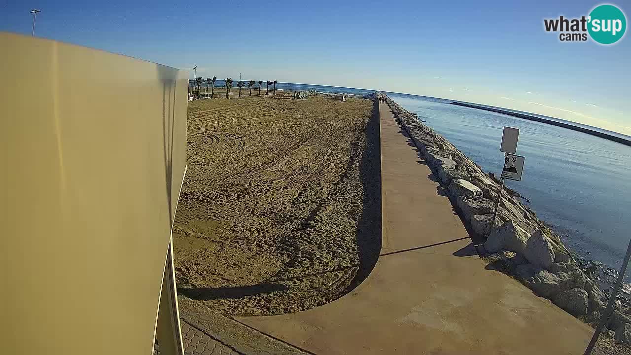 Caorle webcam Pic Nic – plage Ponente – rivière Livenza