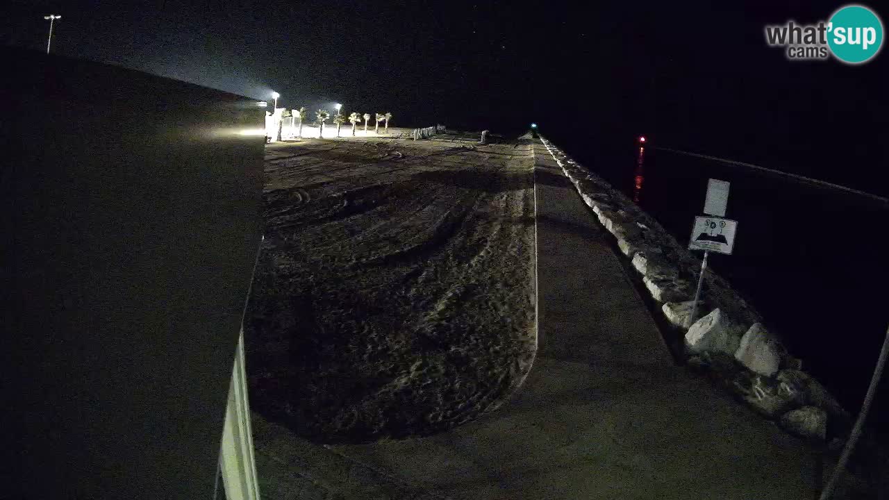 Caorle webcam Pic Nic – plage Ponente – rivière Livenza