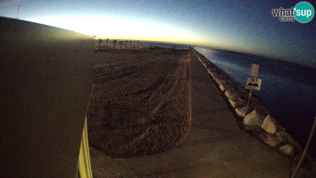 Caorle webcam Pic Nic – plage Ponente – rivière Livenza