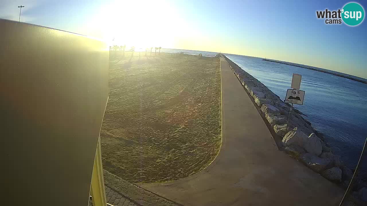 Caorle webcam Pic Nic – plage Ponente – rivière Livenza