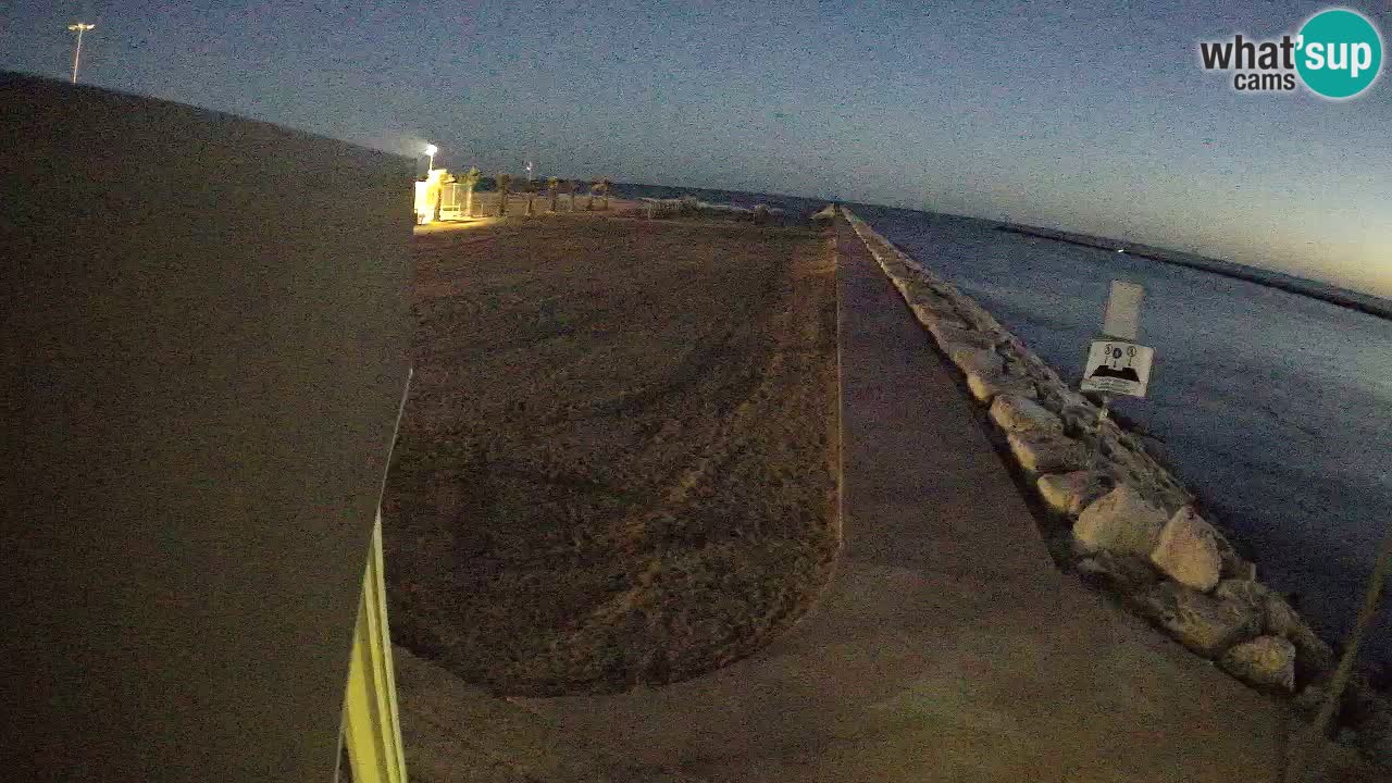 Caorle webcam Pic Nic – plage Ponente – rivière Livenza