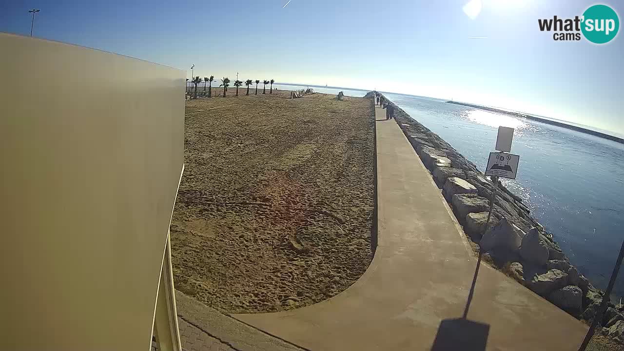 Caorle Pic Nic Ponente strand webcam – kanal Livenza