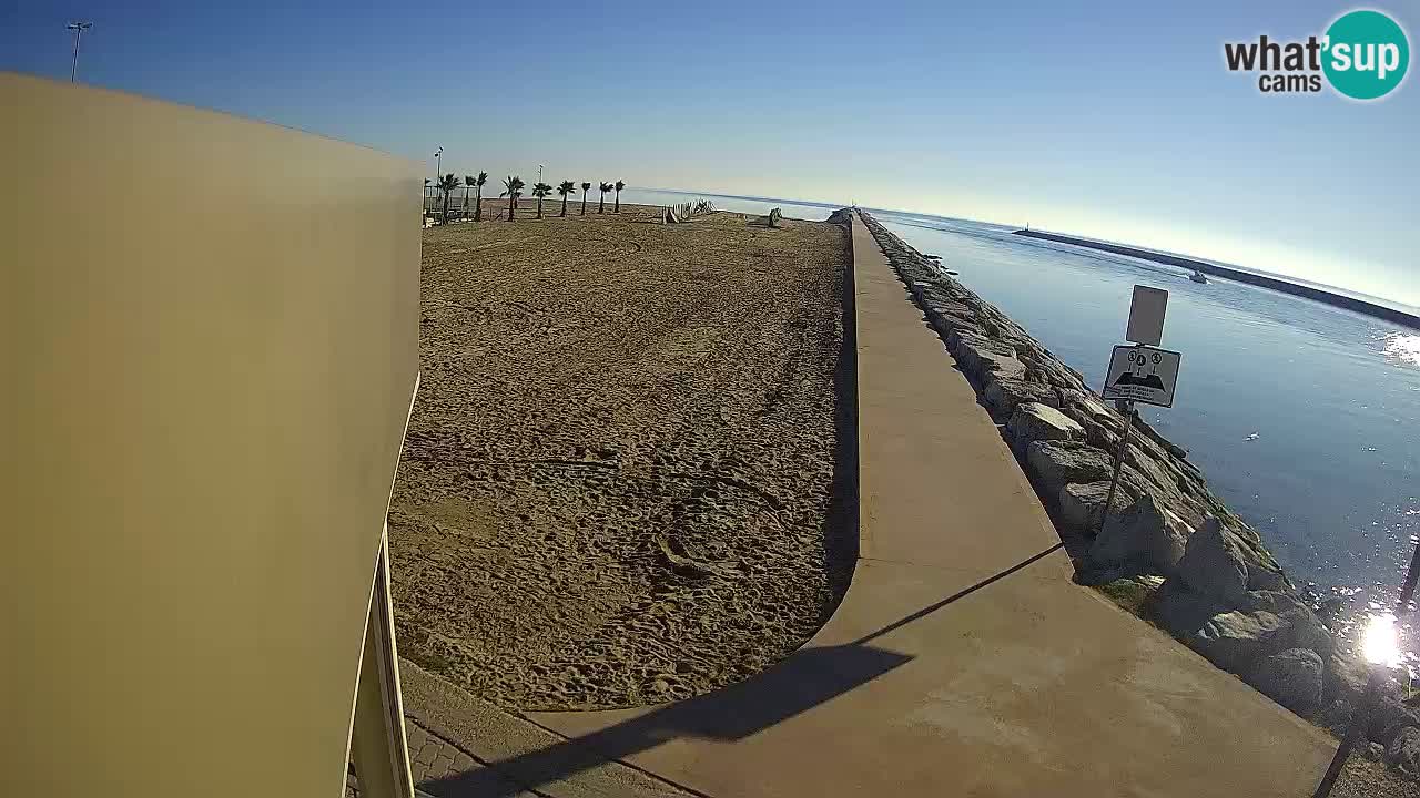 Caorle webcam Pic Nic – plage Ponente – rivière Livenza