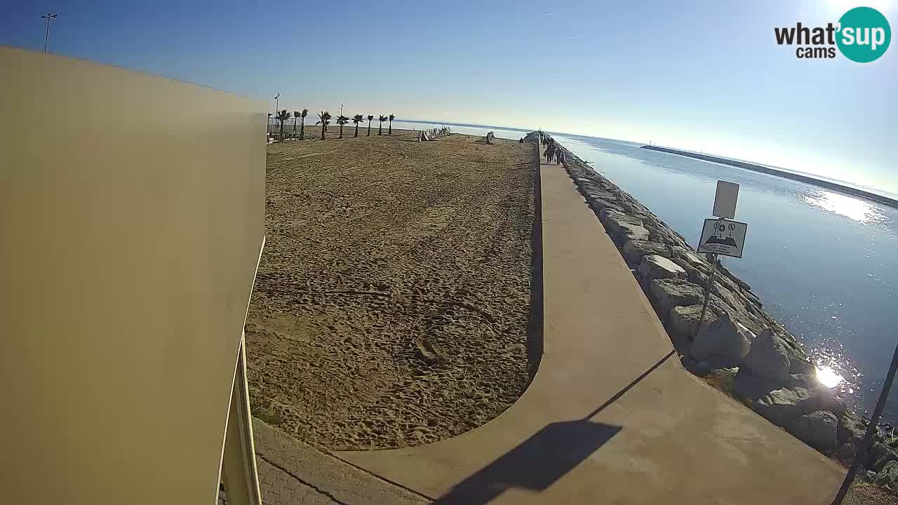 Caorle Pic Nic Ponente strand webcam – kanal Livenza