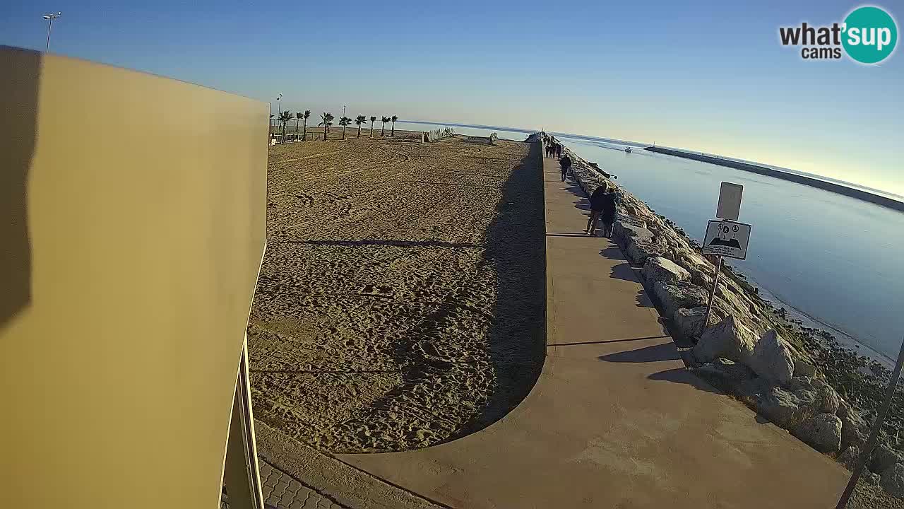 Caorle webcam Pic Nic – plage Ponente – rivière Livenza