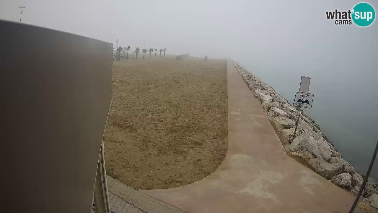 Caorle webcam Pic Nic – plage Ponente – rivière Livenza