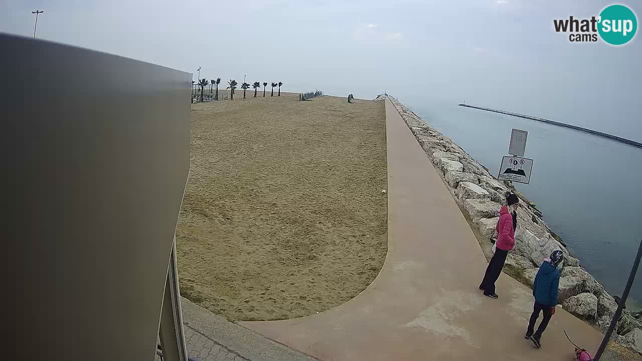 Caorle webcam Pic Nic – plage Ponente – rivière Livenza