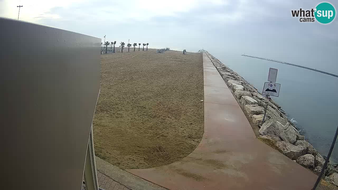 Caorle webcam Pic Nic – plage Ponente – rivière Livenza