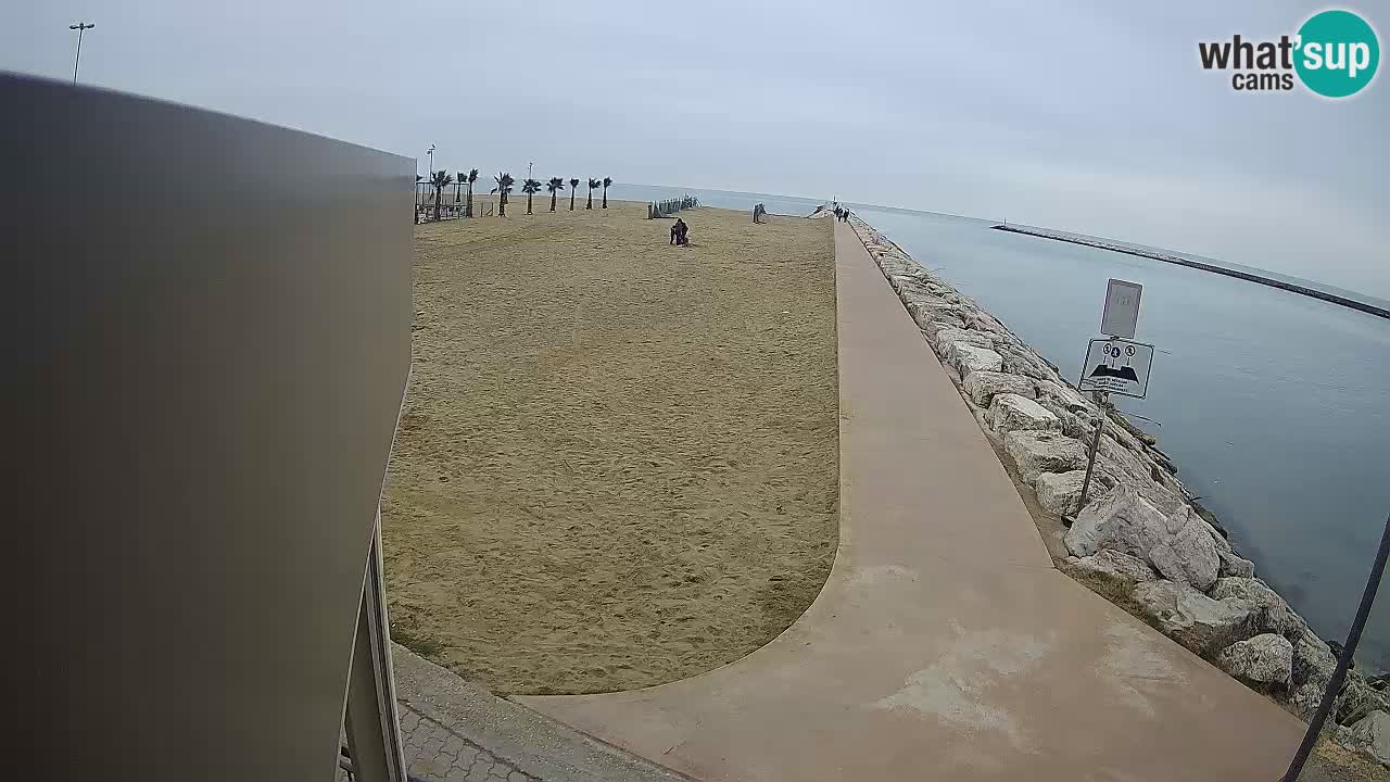 Caorle webcam Pic Nic – plage Ponente – rivière Livenza