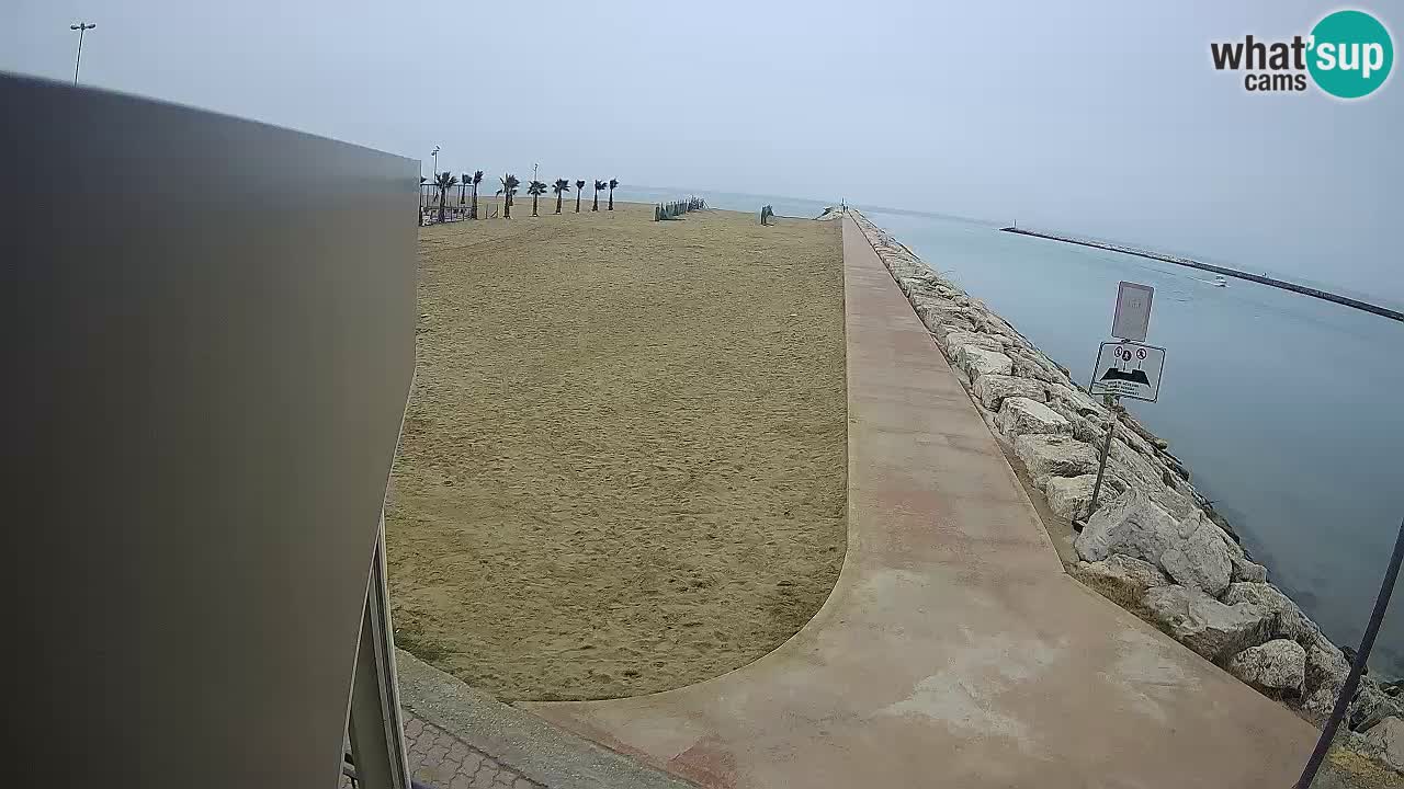 Caorle webcam Pic Nic – plage Ponente – rivière Livenza