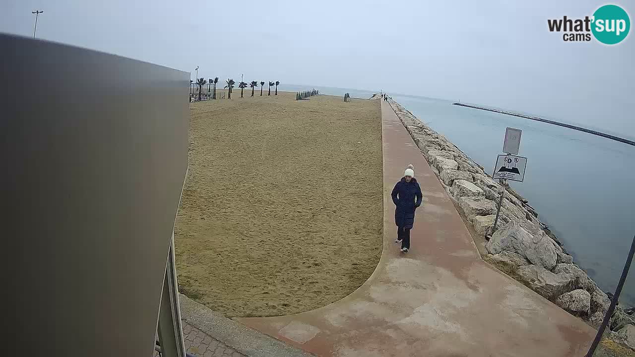 Caorle webcam Pic Nic – plage Ponente – rivière Livenza