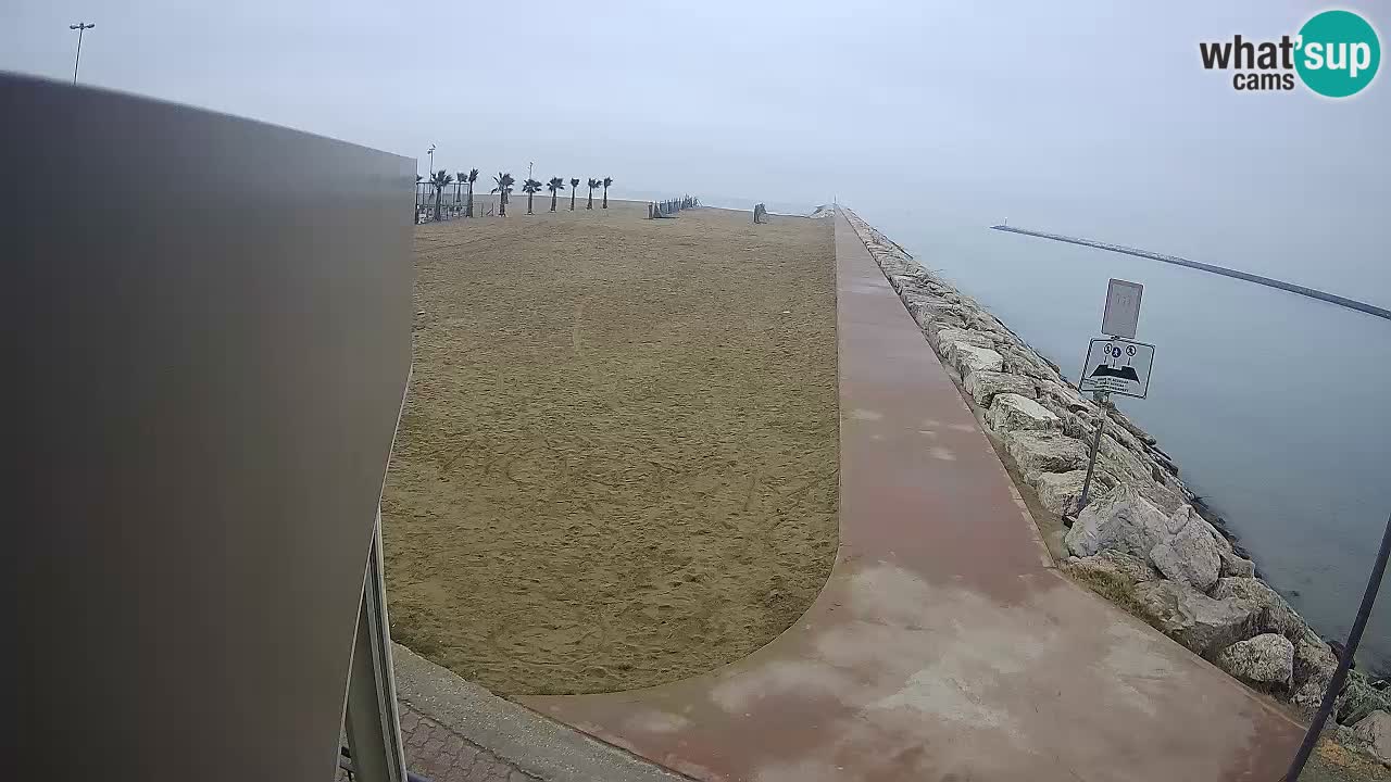 Caorle webcam Pic Nic – plage Ponente – rivière Livenza