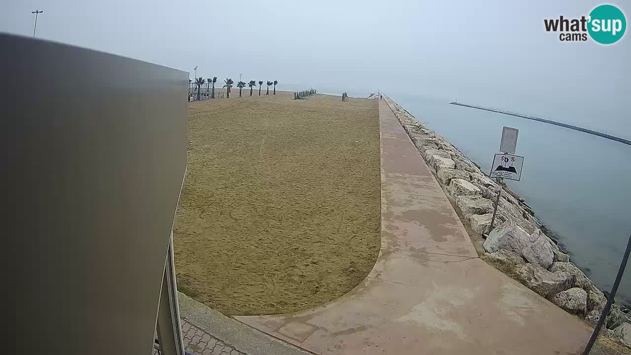 Caorle webcam Pic Nic – plage Ponente – rivière Livenza