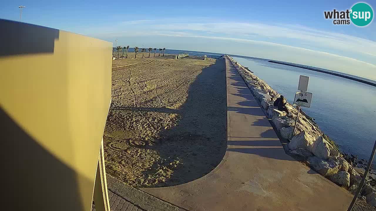 Caorle webcam Pic Nic – plage Ponente – rivière Livenza