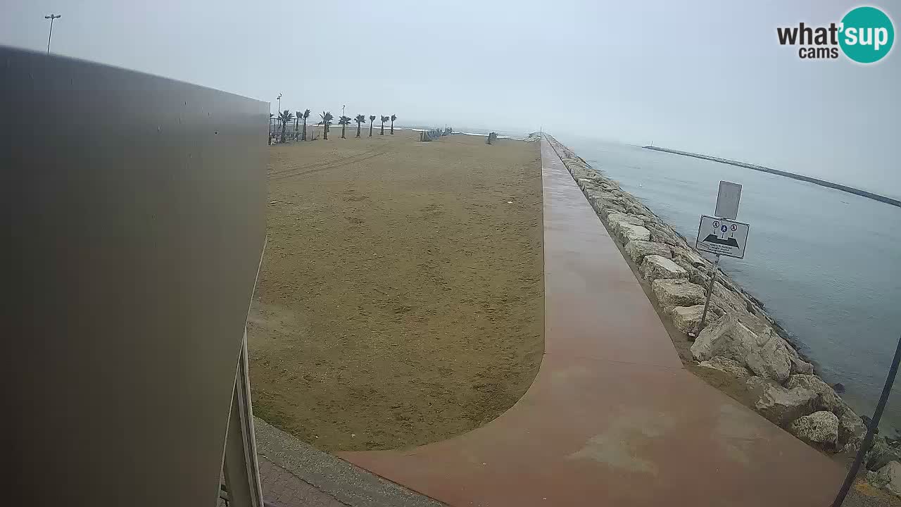 Caorle webcam Pic Nic – plage Ponente – rivière Livenza