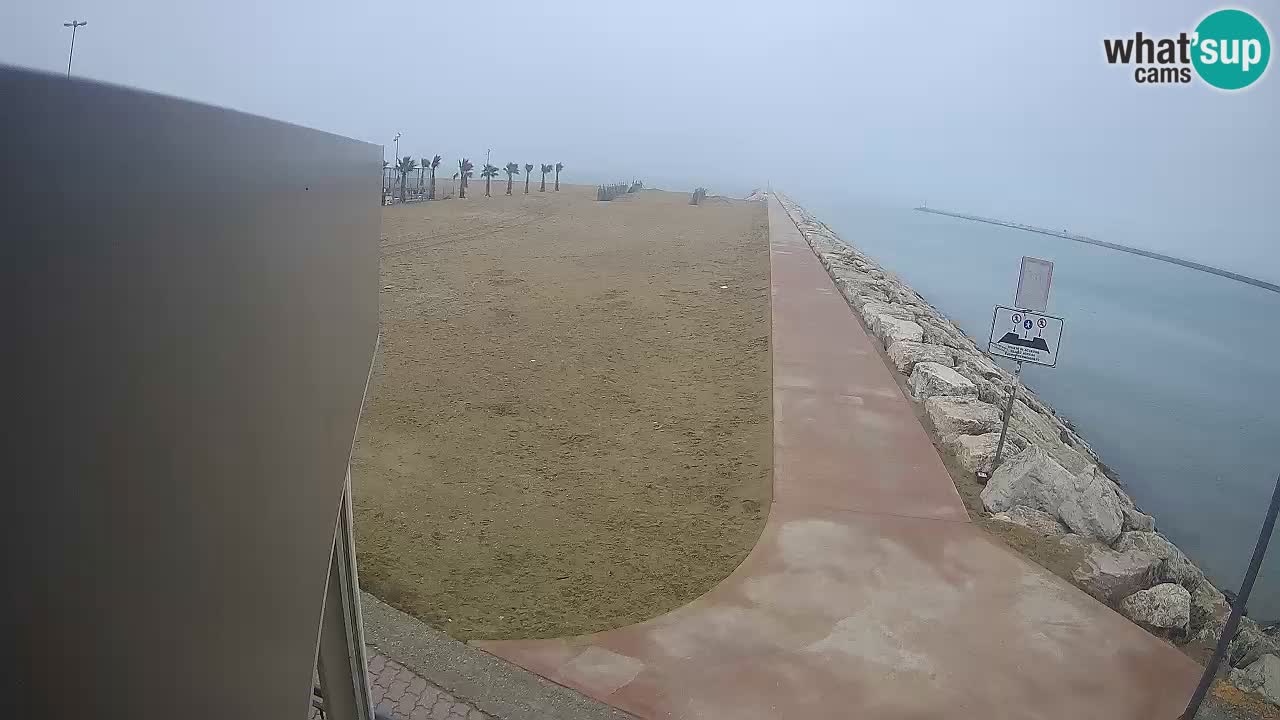 Caorle webcam Pic Nic – plage Ponente – rivière Livenza