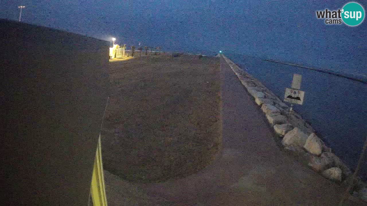 Caorle webcam Pic Nic – plage Ponente – rivière Livenza