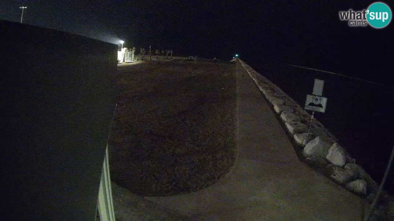 Caorle webcam Pic Nic – plage Ponente – rivière Livenza