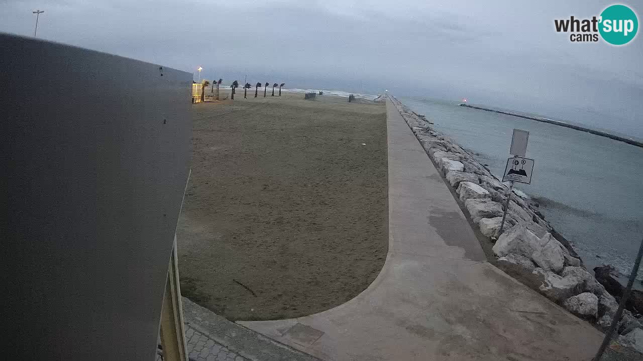 Caorle webcam Pic Nic – plage Ponente – rivière Livenza