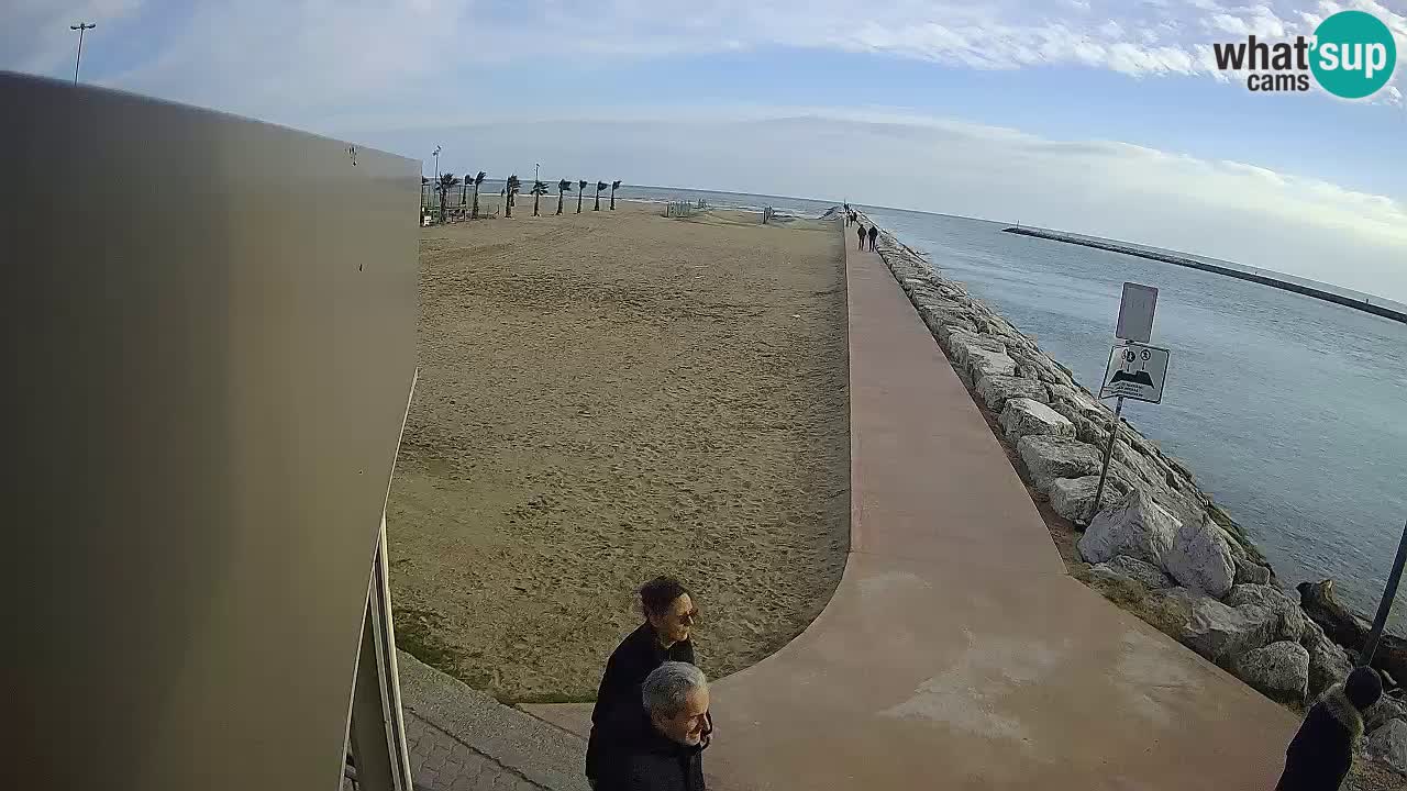 Caorle webcam Pic Nic – plage Ponente – rivière Livenza