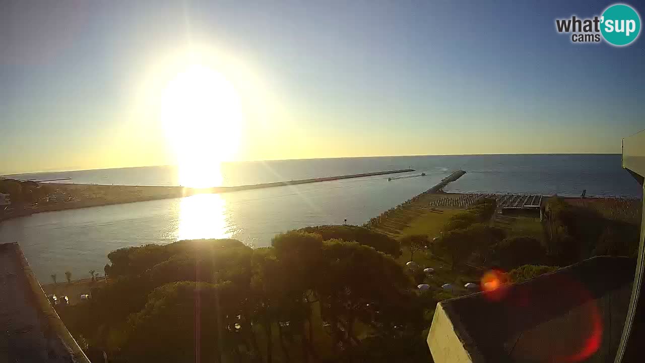 Caorle Pic Nic Ponente strand webcam – kanal Livenza