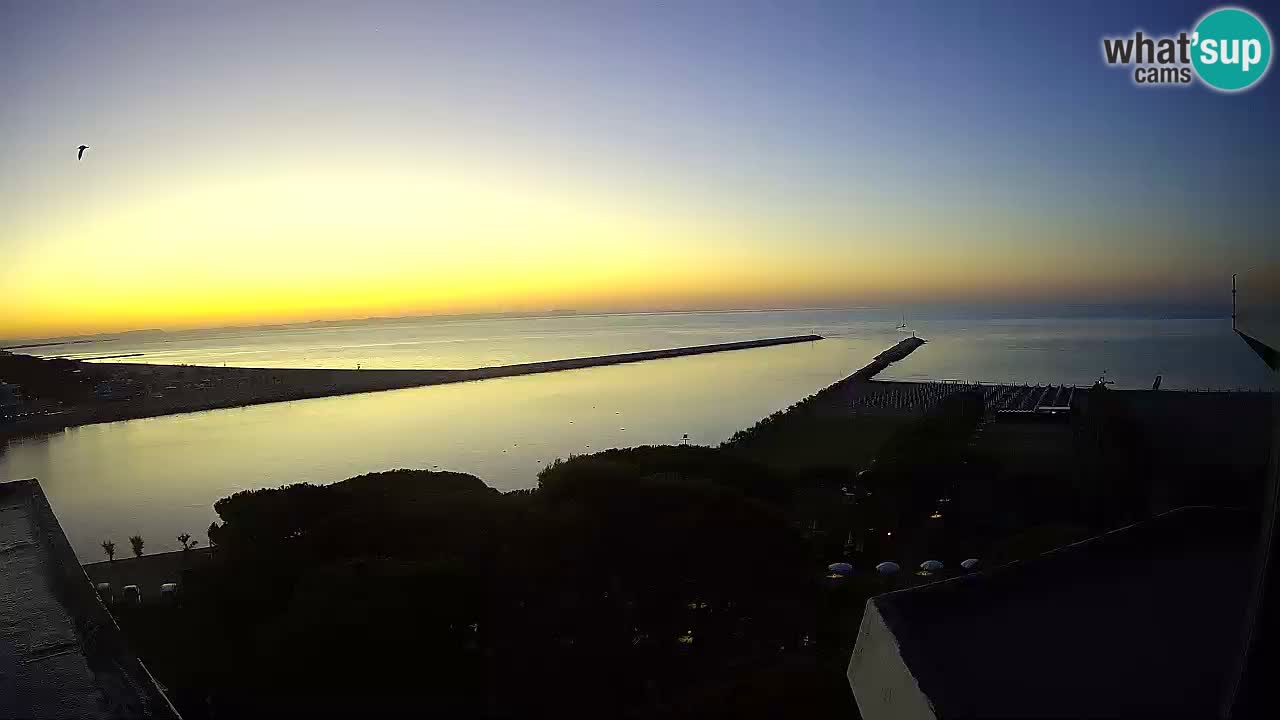 Caorle webcam Pic Nic – plage Ponente – rivière Livenza
