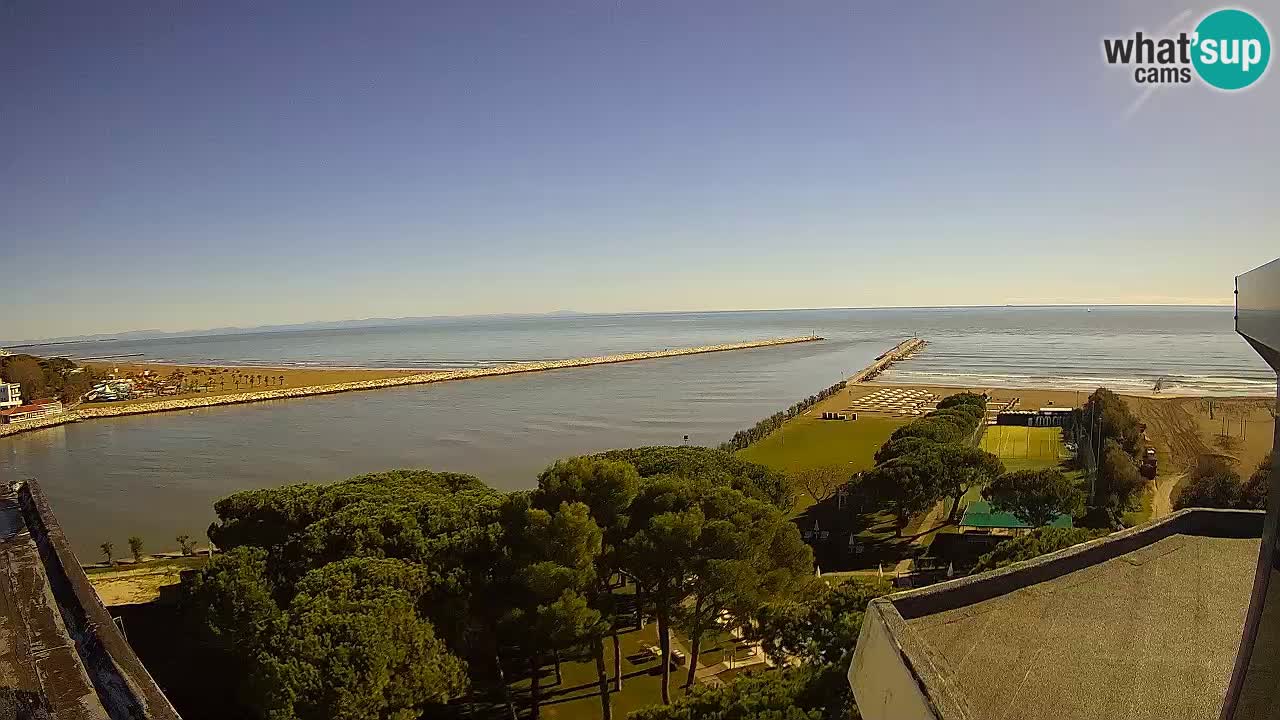 Caorle webcam Pic Nic – plage Ponente – rivière Livenza