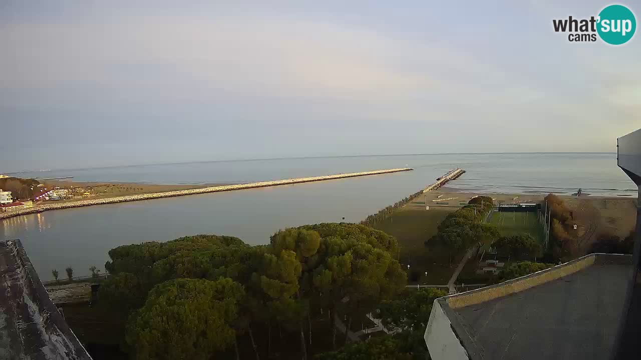 Caorle webcam Pic Nic – plage Ponente – rivière Livenza