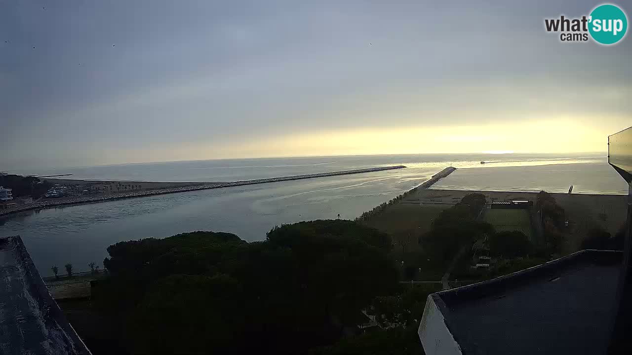 Caorle webcam Pic Nic – plage Ponente – rivière Livenza
