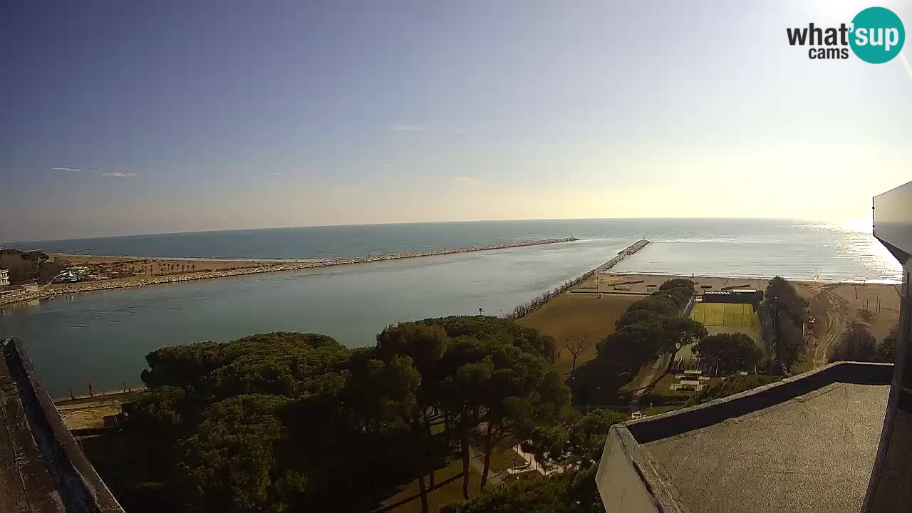 Caorle webcam Pic Nic – plage Ponente – rivière Livenza